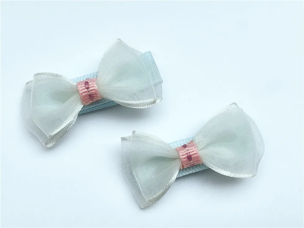 10 пар заколки для волос с бантом из марли