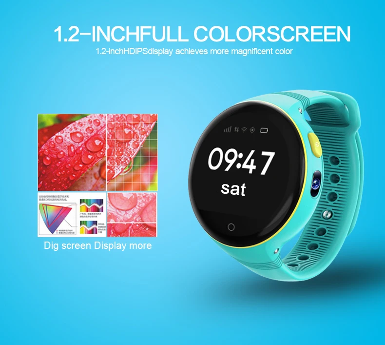 Smartch S668 Waterproof Kid Smart Watch Round Screen Wristwatch GPS SOS Remote Monitoring for kids Adults iOS Android Электроника