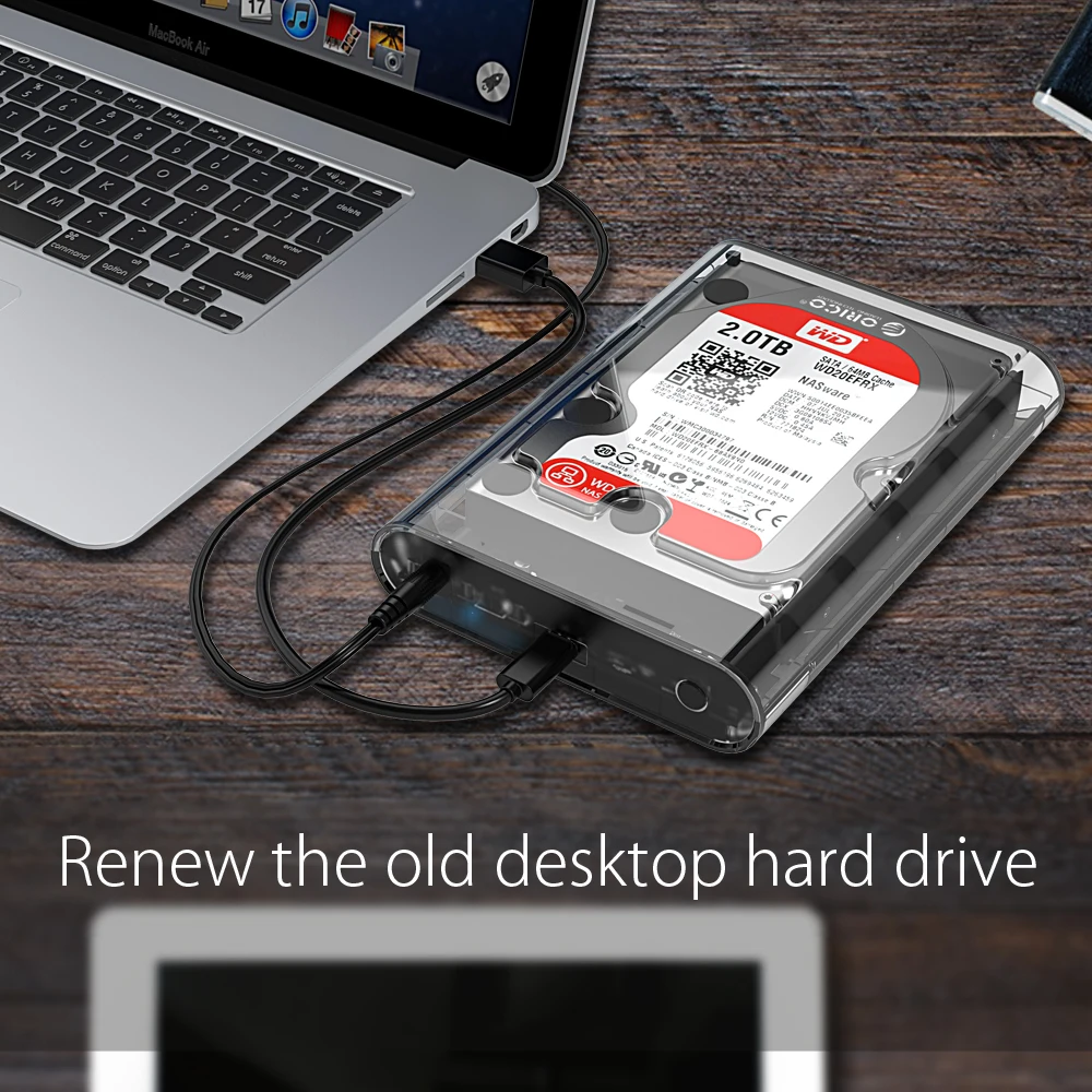 Внешний жесткий диск ORICO Type-C 3 5 дюйма Гбит/с SATA3.0 Поддержка дисков UASP 12 ТБ для