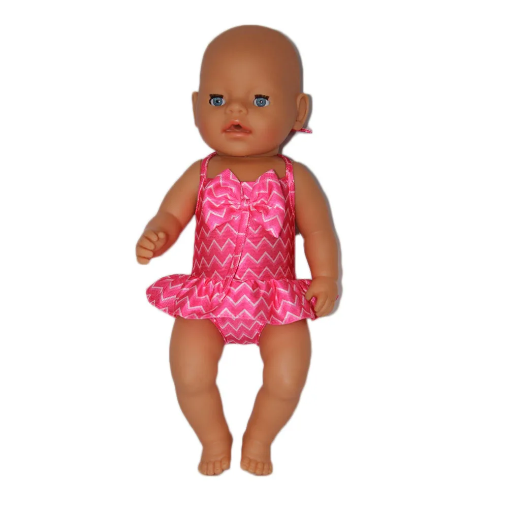 2017 New Style Pink Bikini/Swimsuit Doll Clothes Wear fit 43cm Baby Born zapf Children best Birthday Gift AX28 | Игрушки и хобби