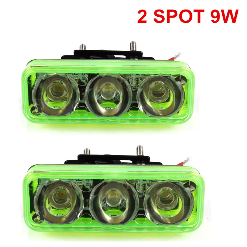 2pcs Spot 9W OKEEN Super Bight 12 В светодиодный рабочий свет внедорожный 9 Вт точечная Светодиодная рабочая лампа прожектор для грузовика автомобиля внедорожника Противотуманные фары дальнего света головной светильник s - Цвет: 2pcs Spot 9W