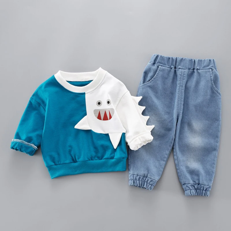 Одежда для малышей весенние модели 2019 года повседневный спортивный костюм с