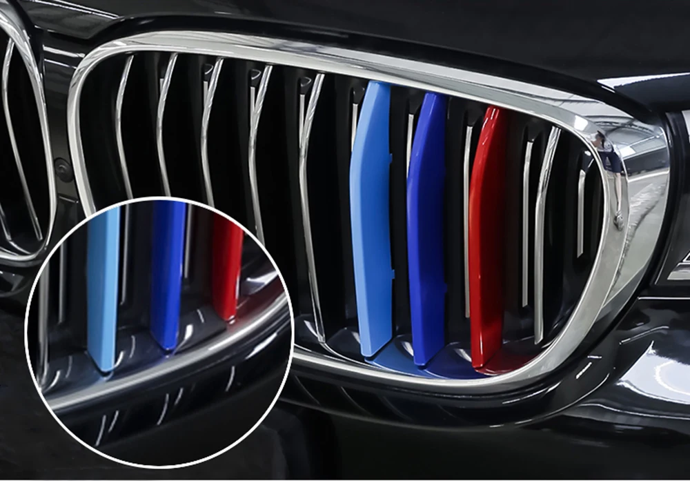 3 шт. передняя Накладка на решетку автомобиля BMW 7 серии G12 G13 2016 2017 2018|Абажуры| |