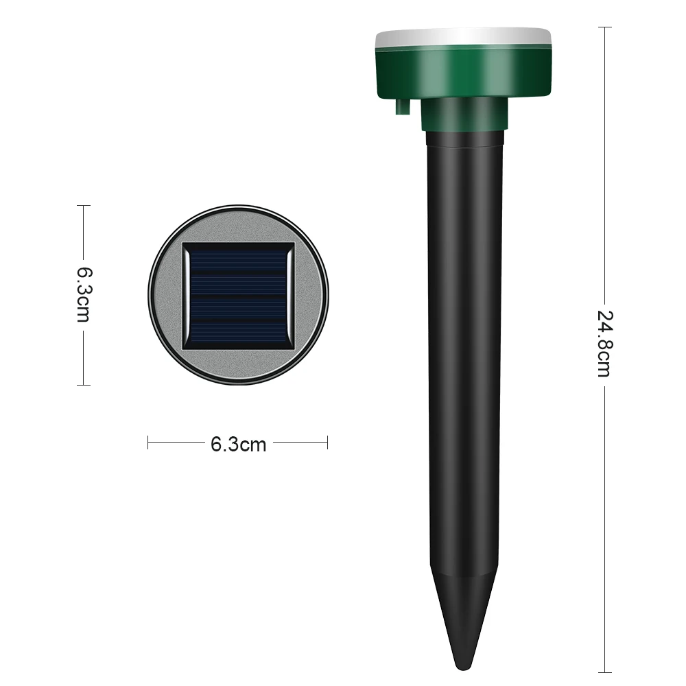 2 шт Открытый Сад репеллент от моли солнечной энергии ультразвуковой
