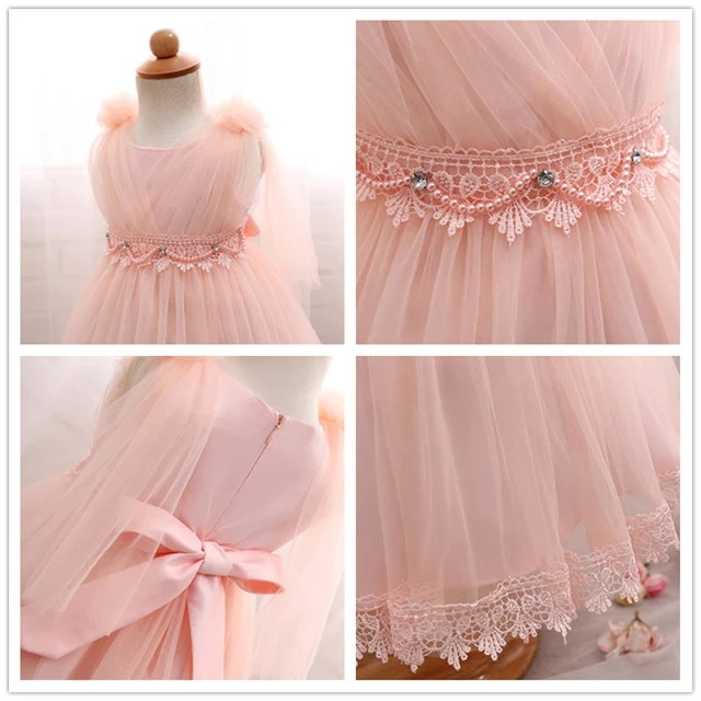 Платья с цветочным рисунком для маленьких девочек Одежда новорожденных милое