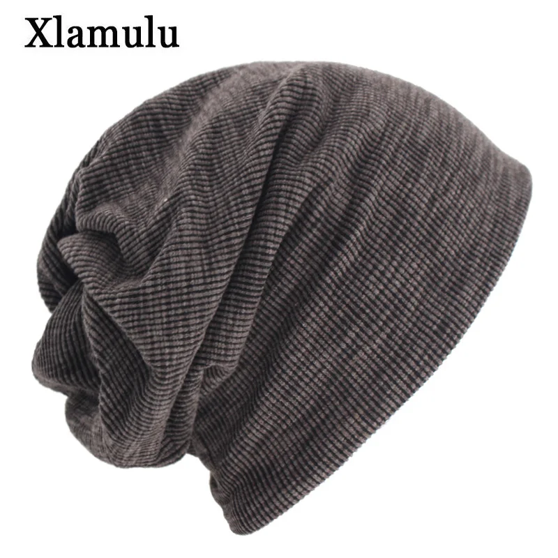 Xlamulu модные облегающие шапки бини женские зимние шапки для мужчин вязаное кольцо для шляпы мужская шапка мешковатые мягкие Gorros Bonnet женская шапка бини