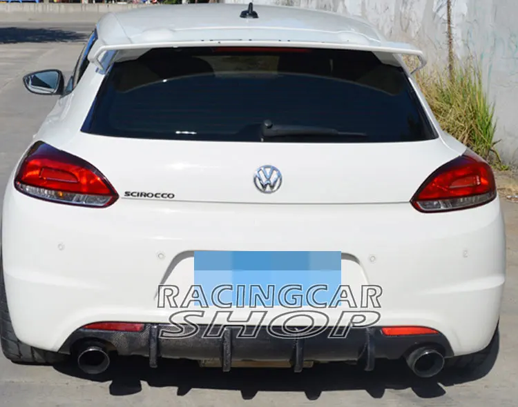 Окрашенный задний бампер для губ Диффузор подходит VW Scirocco R 2009 2014 V031F|scirocco r|scirocco r