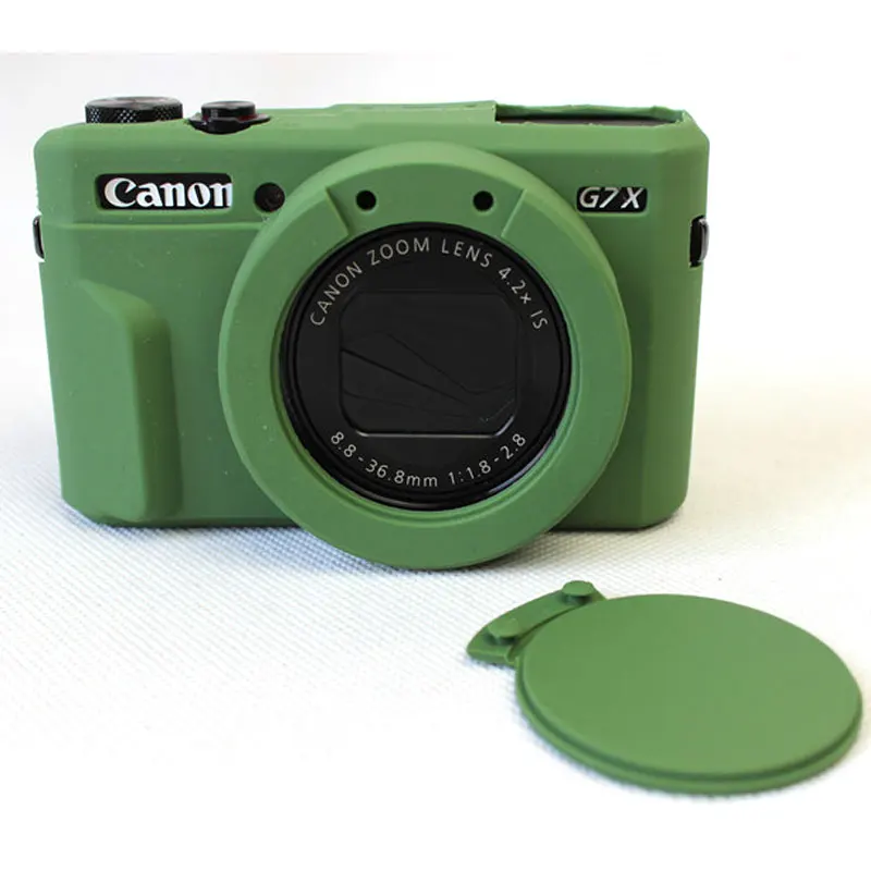 Красивый защитный чехол для Canon G7X Mark 2 II G7X2 G7XII с силиконовой крышкой объектива