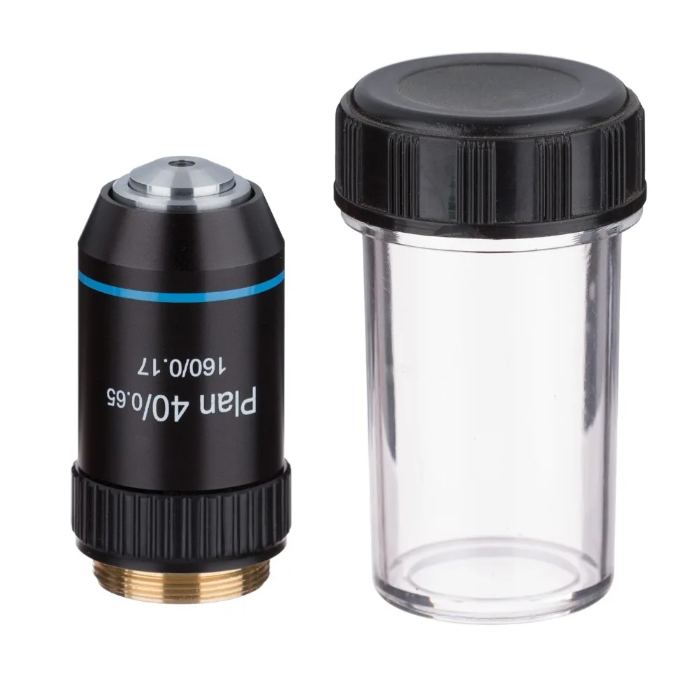 AmScope 40X ПЛАН Ахроматический микроскоп объектив с черной отделкой PA40X-B |