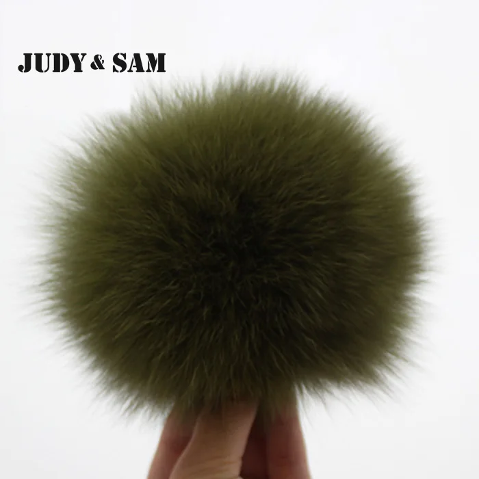 Пушистый помпон из натурального меха лисы 16 цветов меховой шар для брелка