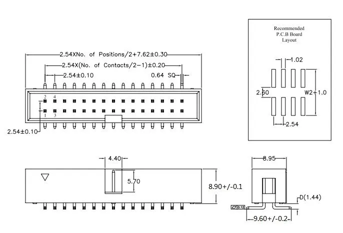 10 шт. SMT 10 PIN 2,54 мм Шаг гнездо прямой idc коробка заголовки PCB разъем Двухрядные SMD 2x5PIN 2X5 10 P DC3 заголовок