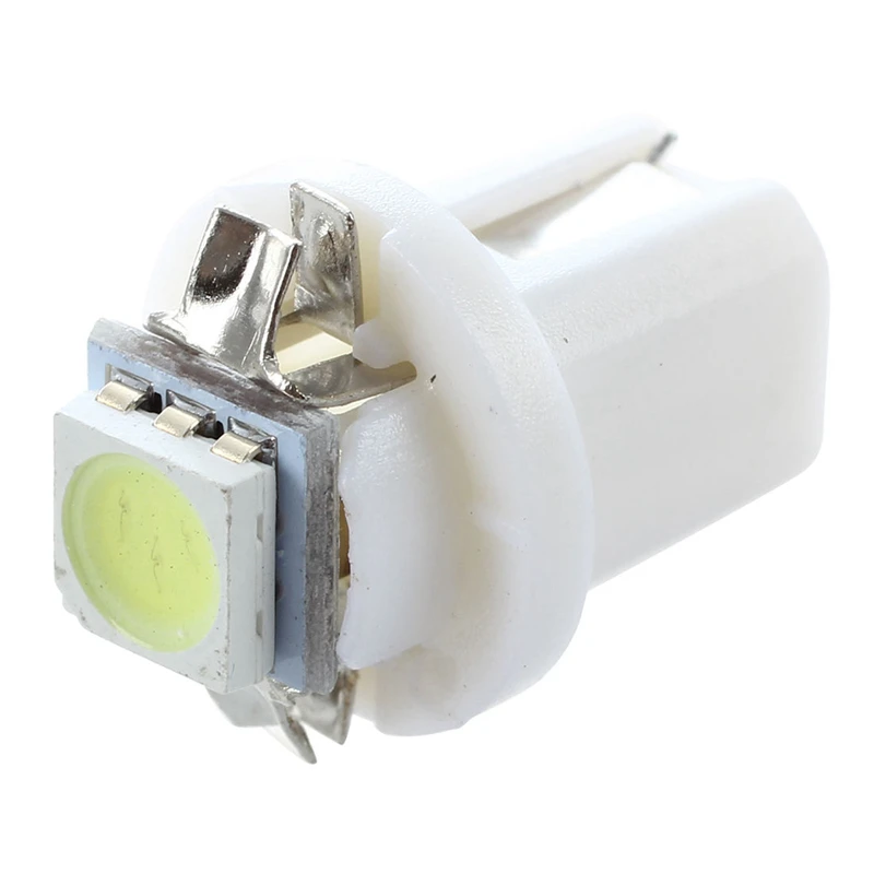 20X T5 B8.5D SMD 5050 Светодиодный индикатор автомобиля свет C5W сбоку интерьерная Лампа