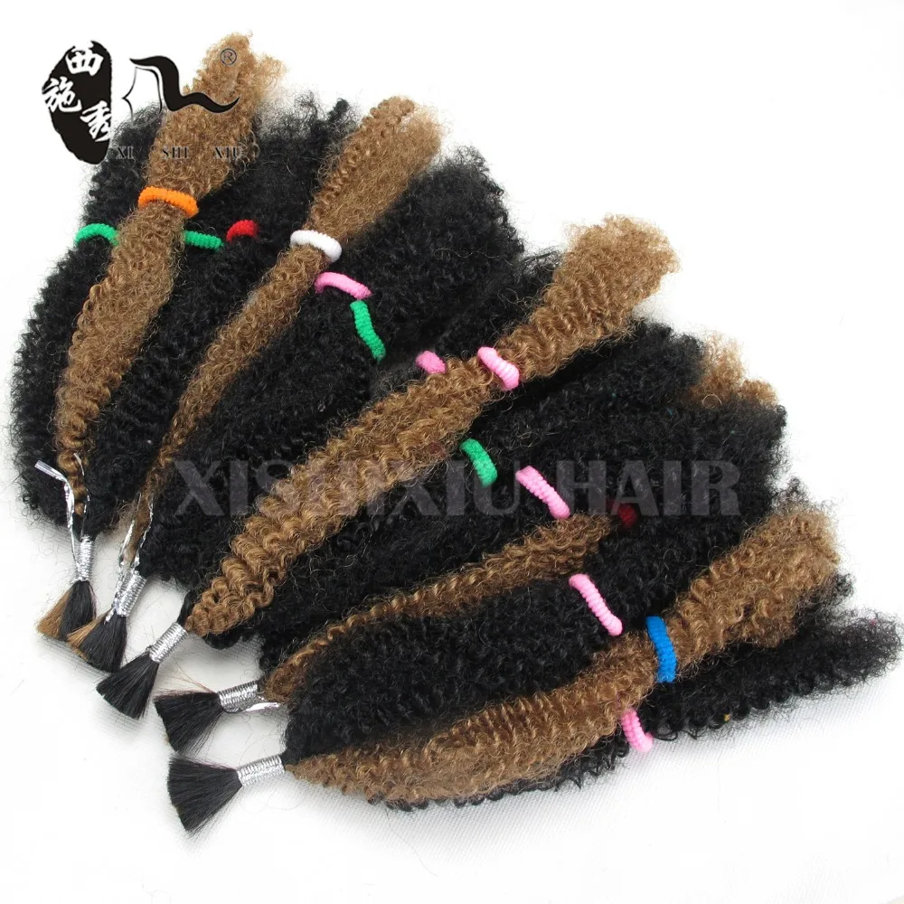 Премиум Afro Kinky Массовая Красота Коллекция 10 &quotColor1B Синтетический Волос Косы