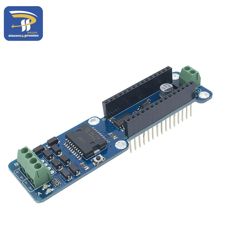 NANO-L298P L298P 2A двухканальный DC Драйвер шагового двигателя Щит Модуль 5 V-12 V шим тока Драйвер шагового двигателя модуль для Arduino Nano 3,0