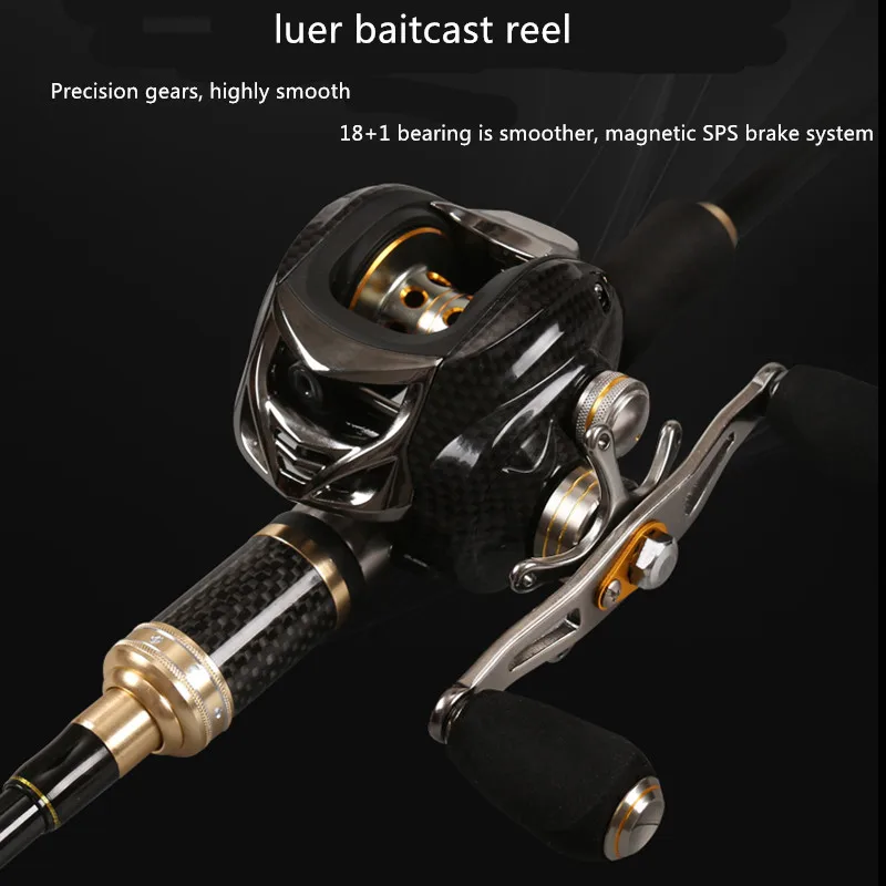 

baitcast wheel anti-explosion line 18 axis full metal distant micro-material ruer wheel fishing reel fishing tool outdoor