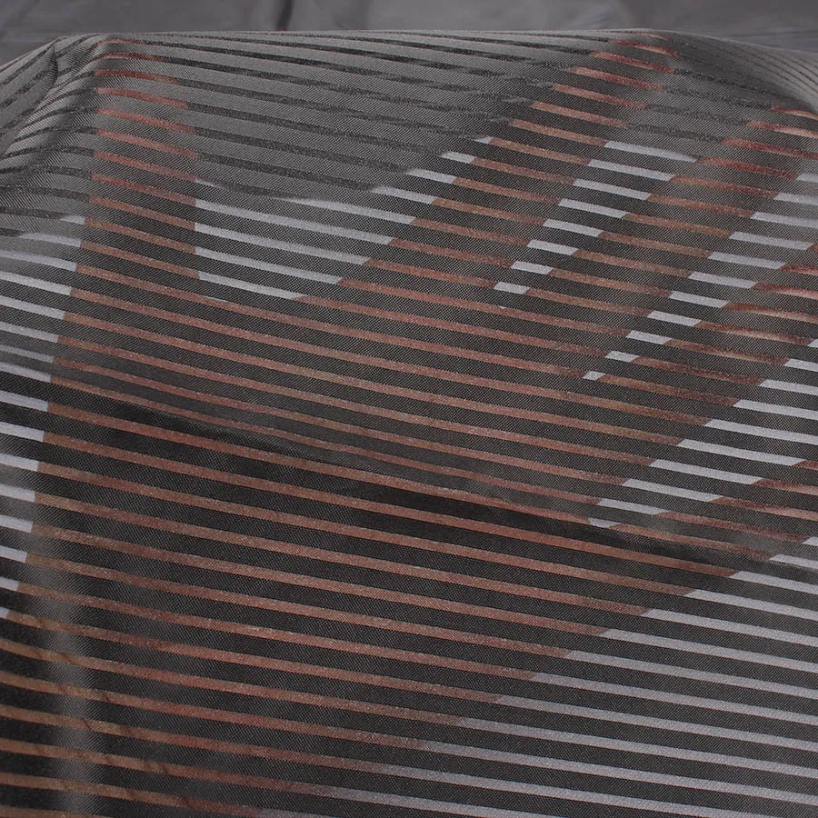 Ткань из органзы в мелкую полоску для изготовления платьев ширина 145 см|Ткань| |