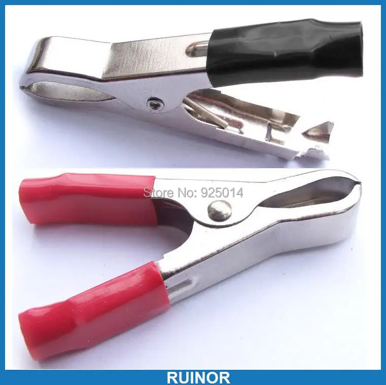 Зажимы типа крокодил для автомобильного аккумулятора 4 шт. 30 А испытательные