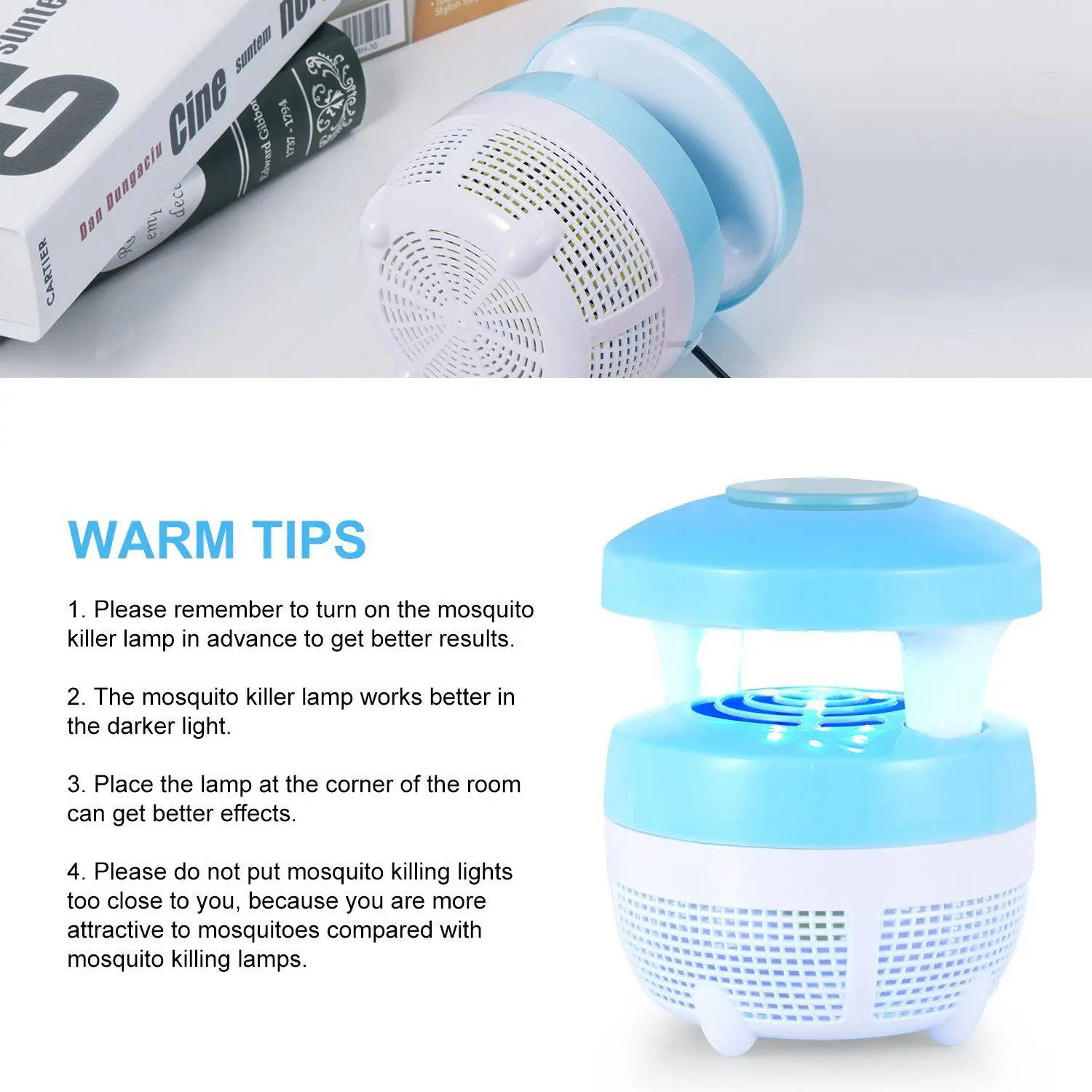 Домашняя электрическая мини лампа убийца комаров USB светодиодный электронный