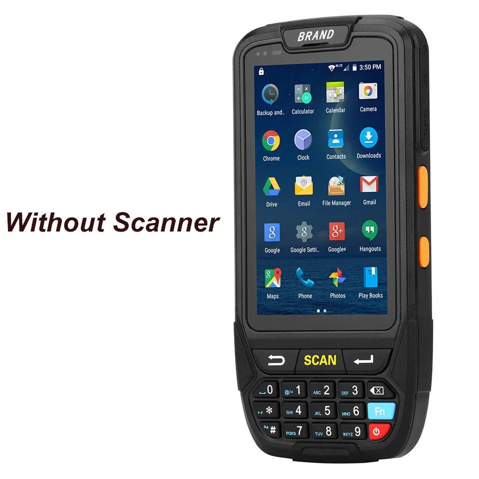without scanner PL-40L PDA Сканер промышленный IP65 прочный склад 2D QR код 1D лазерный сканер КПК ручной Android сканер штрих-кода терминал - Цвет: without scanner