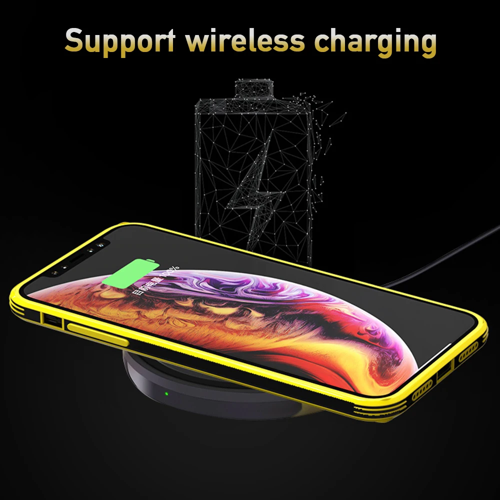 Eqvvol New Transparent Glass Case For iPhone 8 Plus 7 6 6s XS Max XR X Colorful Ultra Thin Soft Edge Shockproof Cover Coque | Мобильные