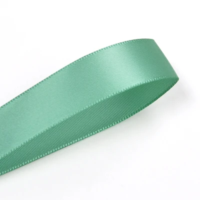 celadon 564 YAMA 25 28 32 38 мм 100 ярдов/партия двусторонний сатиновый ленточный светильник темно-зеленого цвета для вечерние украшения свадьбы ручной работы - Цвет: celadon 564