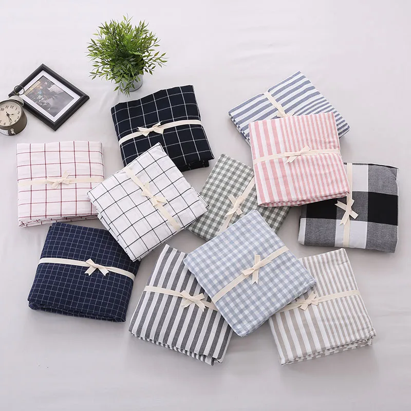 Помытый хлопок плед Печать простыня матрас четыре угла с эластичной лентой