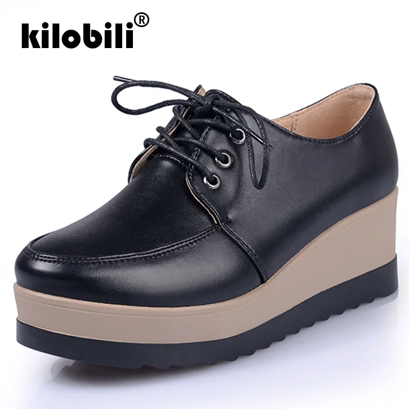 Kilobili/2019 г. весенние женские кроссовки на платформе Повседневная обувь из
