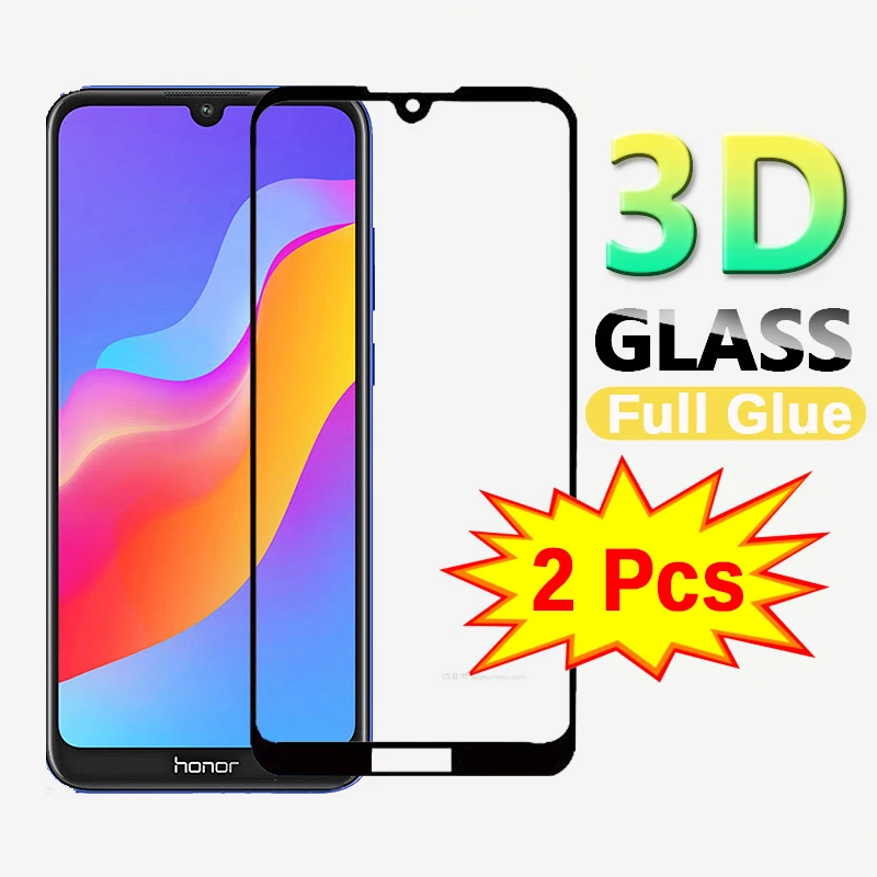 2 предмета в комплекте полный клей для Huawei Честь 8a закаленное стекло защитное на