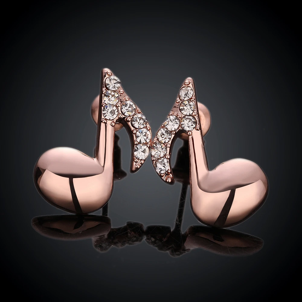 CHUKUI розовое золото горный хрусталь музыкальная кнопка-держатель для записей