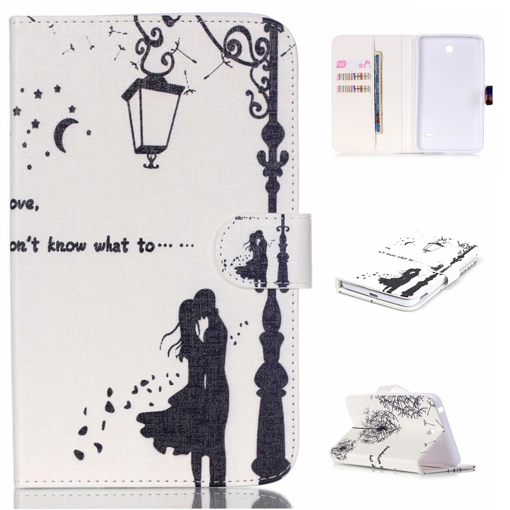 Ультратонкий чехол из искусственной кожи с цветочным принтом и бабочками для