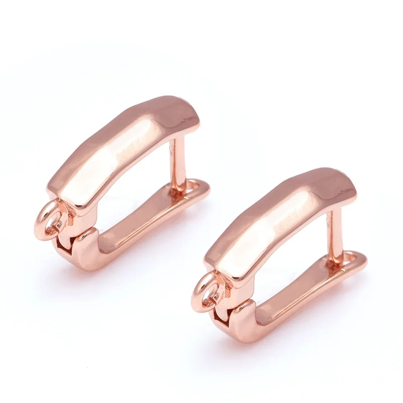 rose gold Новые 6 стильные серьги набор рыболовных крючков для ювелирных сережек Изготовление DIY ручной работы женские хрустальные серьги в подарок оптом - Цвет: rose gold