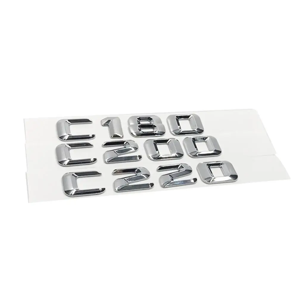 Хромированная 3d наклейка для модели автомобиля багажника хромированные буквы