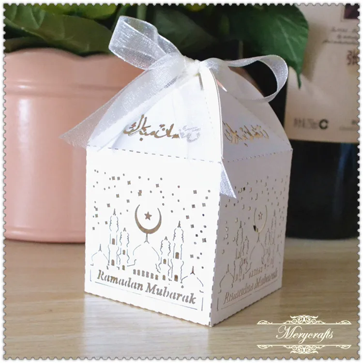 

Новинка 2017, лазер на заказ, сувенир eid mubarak, коробка для конфет