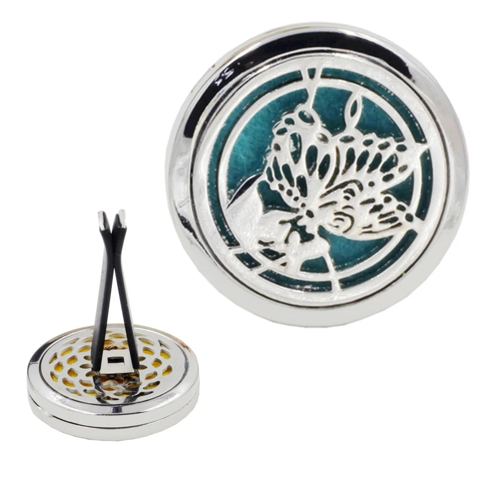 Car Fragrance Diffuser Vent Clip Air Freshener Perfume Clamp Aromatherapy Essential Oil with Refill Pad |