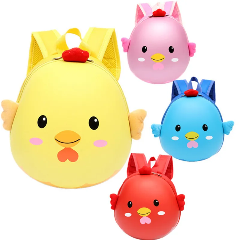Cute 3D Chick Egg Shell Bag for Boys Girls Children's Backpack Kindergarten School Bags Kids Preschool Backpacks Mochila Escolar