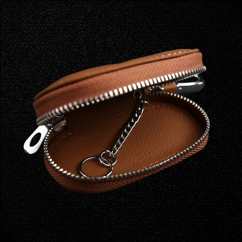 Сумка для ключей чехол на молнии кошельки с брелоками автомобиля дома подлинный