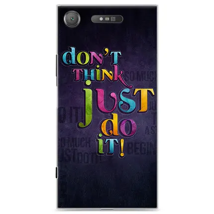 Для sony Xperia XZ1 Футляр PC тонкий задняя крышка для sony XZ1 G8342 противоударный жесткий чехол пластика задняя бампер случаях XZ 1 coque - Цвет: A2