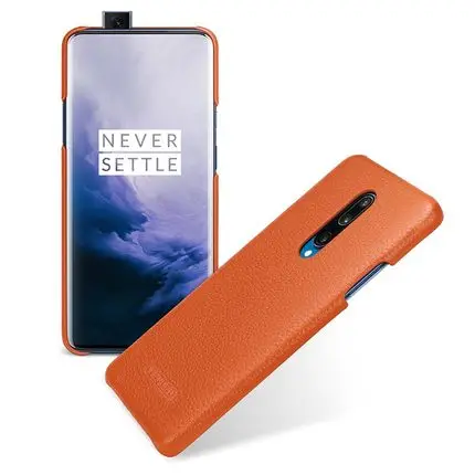 Оранжевый Эксклюзивная распродажа, чехол из натуральной кожи для Oneplus 7, модный Ультратонкий чехол для телефона Oneplus 7 Pro, Oneplus 7pro - Цвет: Оранжевый