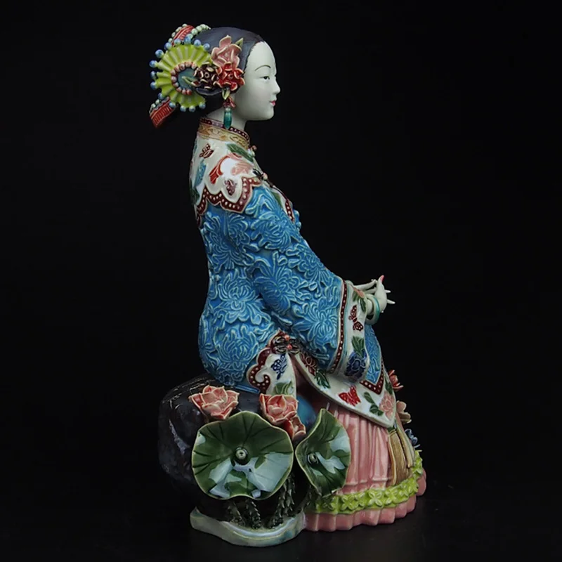 Фарфор Антиквариат Искусство Коллекционная Механическая Фигурка Традиционный