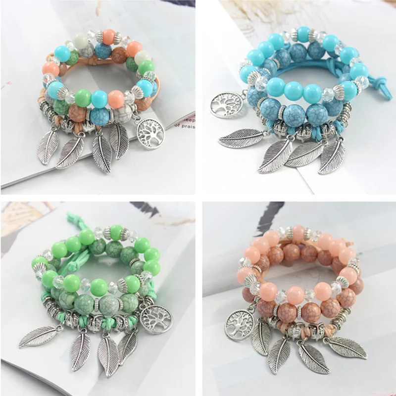 Цветные мраморные бусины прозрачные хрустальные браслет Висячие Счастливое