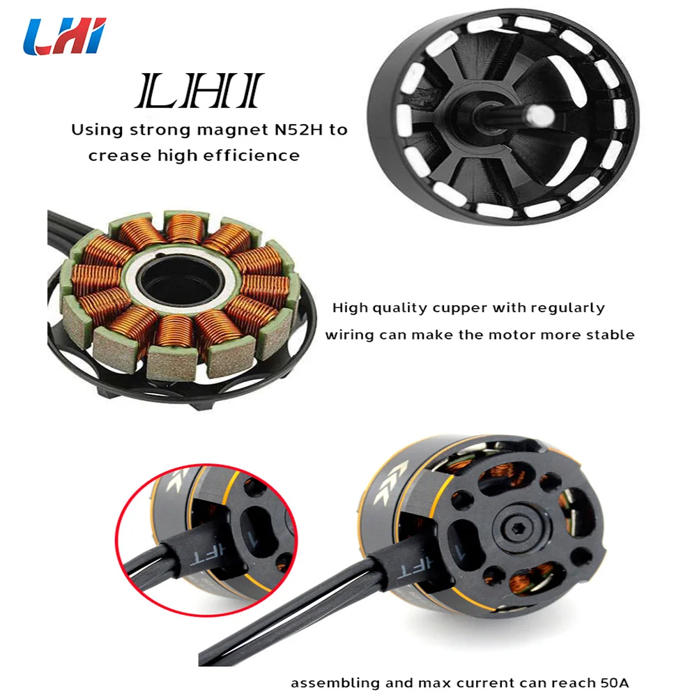 LHI 2306-2600KV бесщеточный двигатель 4 шт FPV CW/CCW Для Дрон QAV гоночный Квадрокоптер новый