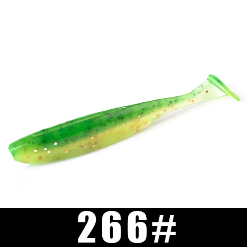 FISH KING Easy Shiner мягкие приманки двойного цвета 75 мм/3 г 100 мм/6,5 г, плавающие приманки, искусственная Мягкая приманка для рыбы, воблеры, приманка для ловли карпа - Цвет: 266