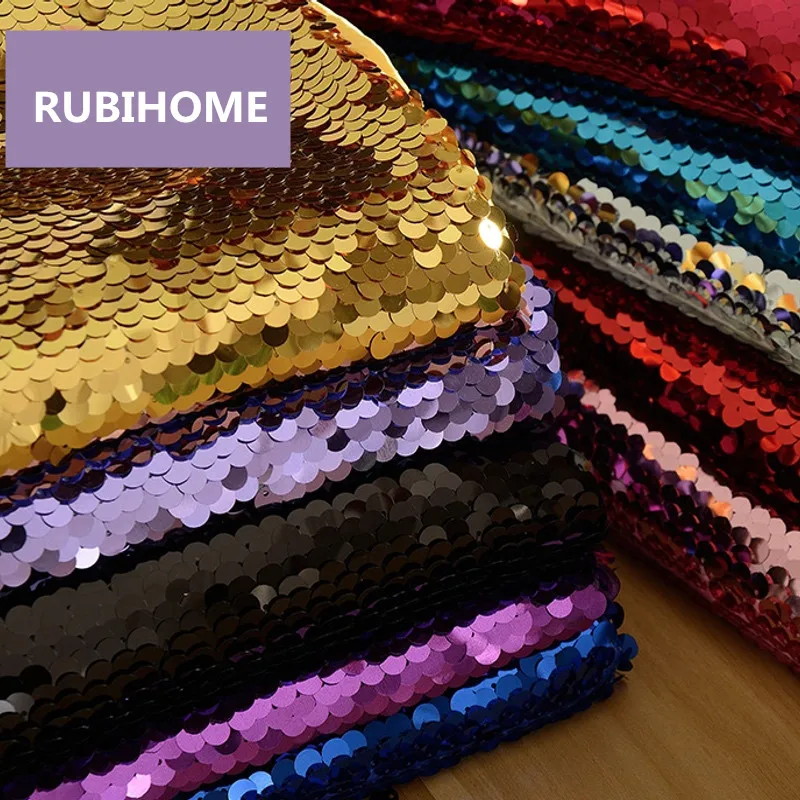 Ткань RUBIHOME с блестками 1 метр ширина 130 см 9 мм | Дом и сад