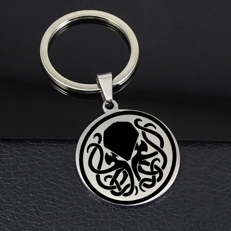 Прямая поставка брелок с символом Cthulhu из полированной нержавеющей стали