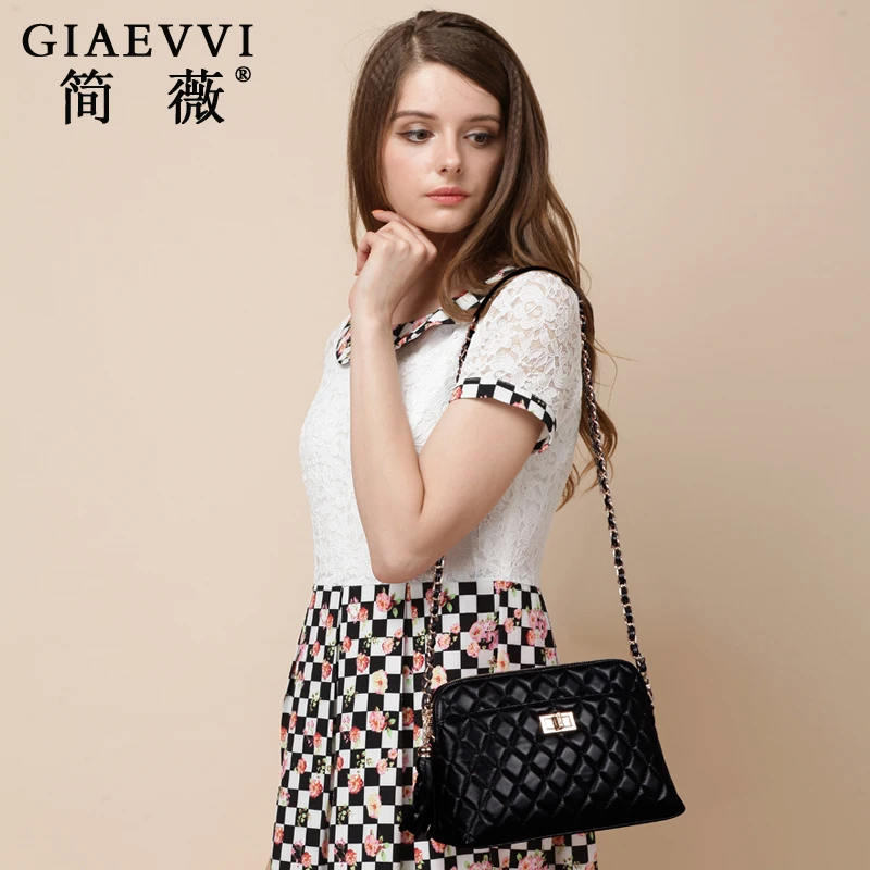 GIAEVVI Women Messenger Bag Genuine Leather Handbag Fashion Clutch Lady Shoulder Luxury Designer Handbags Crossbody for Girl | Багаж и