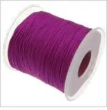 purplish red 1 мм 100 ярдов/рулонная веревка макраме, атласные нейлоновые шнуры/веревка Kumihimo, китайский шнур с узлом, сделай сам, браслет, ювелирное изделие - Цвет: purplish red