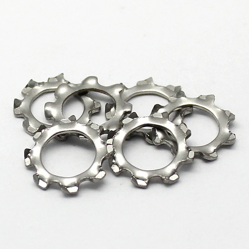 304 stainless steel GB862.1 outer toothed anti-skid gasket washer DIN6797A locking M2.5-M20 | Обустройство дома