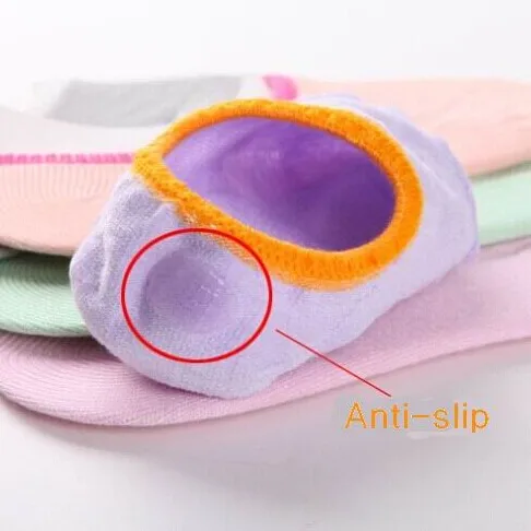 Носки-невидимки женские из бамбука повседневные лоферы Мокасины носки без шоу