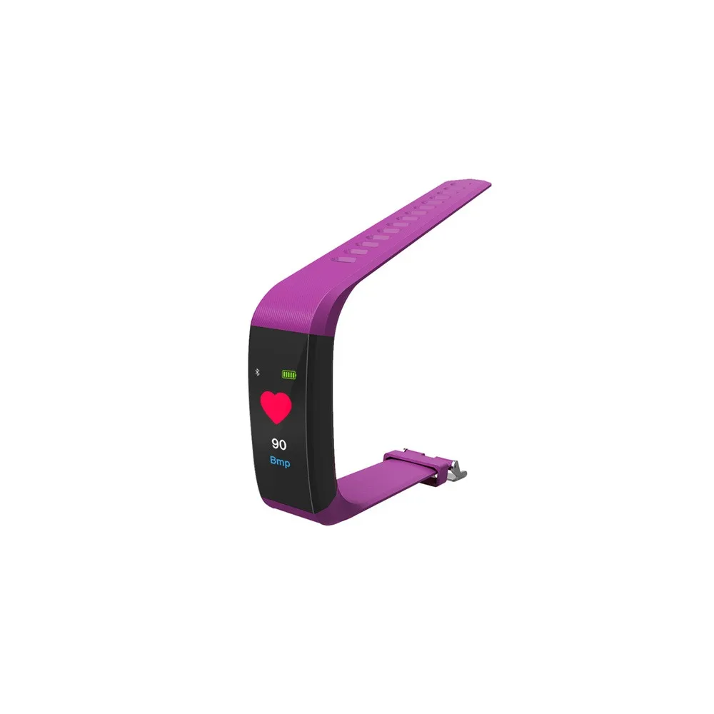 Purple Beautyss пульсометр кровяное давление Смарт фитнес-трекер Смарт-браслет Honor My Band смарт-часы 3 Бит для мужчин - Цвет: Purple