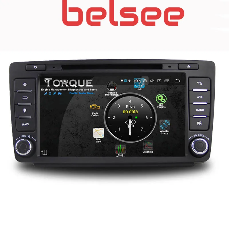 Головное устройство Belsee для Skoda Octavia 2007 2008 2009 2011 2012 Android 9 0 DVD плеер GPS навигация